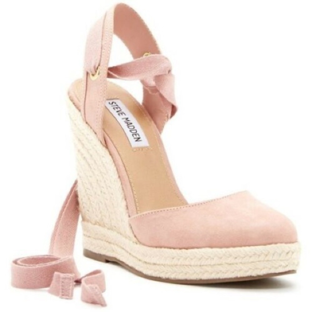 Steve Madden Blush “Barre” Espadrille Wedges